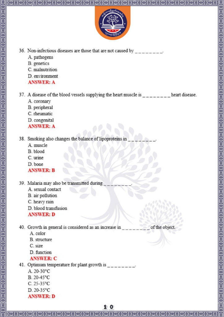 ပညာရေးဝန်ကြီးဌာန https://moe.nugmyanmar.org/be/sample-questions/2025/biology/