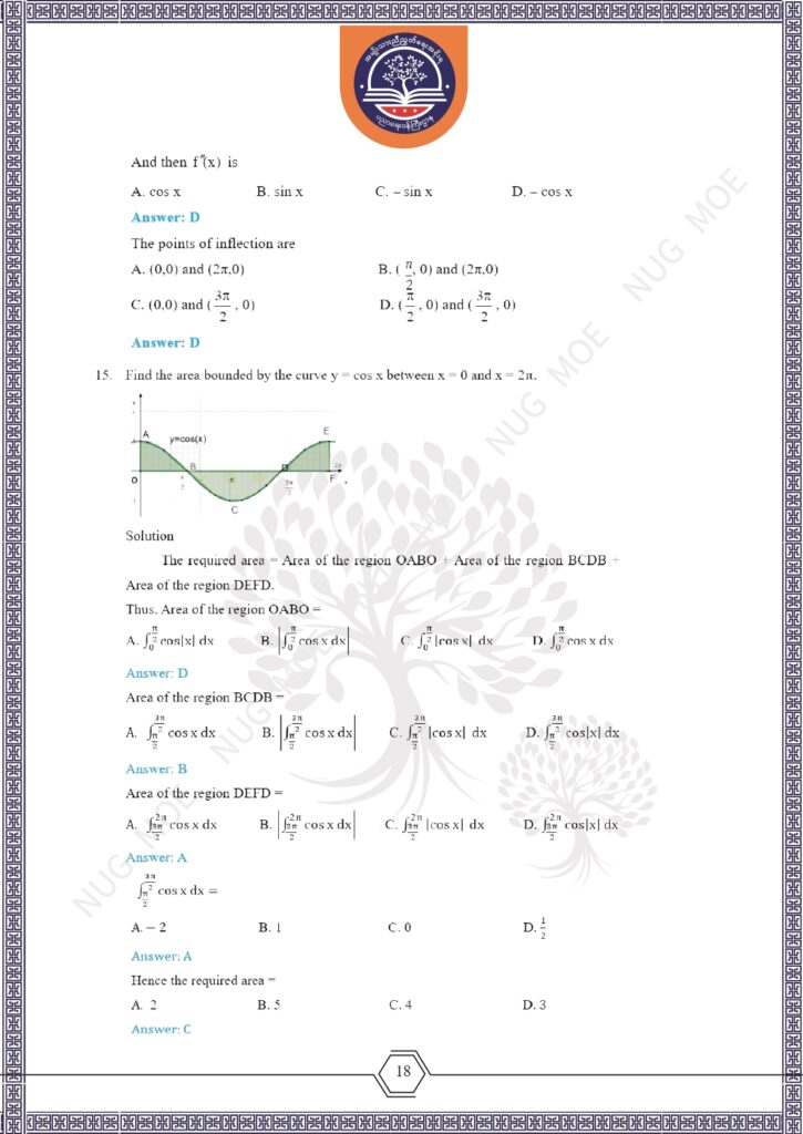 ပညာရေးဝန်ကြီးဌာန https://moe.nugmyanmar.org/msg-to-people/beca-sample-question-2026-maths/